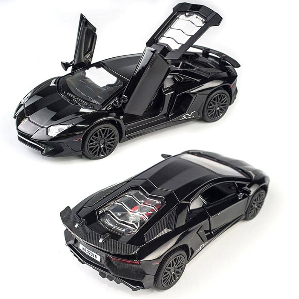 1:32 Alloy Cars Models LP750 Diecast Model Vehicles Car Sound Light Pull Back Car Toy Miniature Scale Model Cars Toys