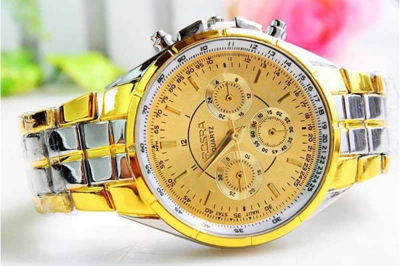 Top Brand Luxury Mens Quartz Gold Watches Men Sport Waterproof Man Wristwatch Chronograph Male Clock Relogio Masculino