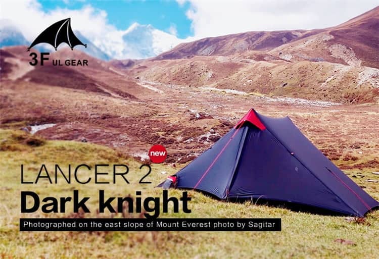 LanShan 2 3F UL GEAR 2 Person 1 Person Outdoor Ultralight Camping Tent 3 Season 4 Season Professional 15D Silnylon Rodless Tent